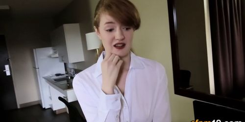 Cfnm ginger teen jizz pov