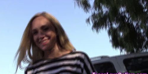 Pov teenager blows dick