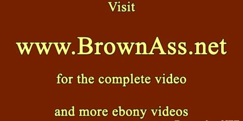 Brown round beauties ass bounces while fucked