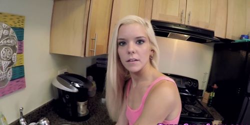 Petite blonde pov sucking