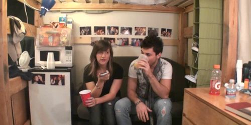 Gay sucks and jerks off cock