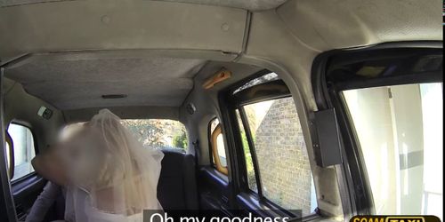 Damn bride gets jumped on a big cock taxi driver to hav