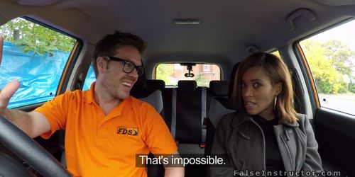 Ebony makes a deal with driving instructor