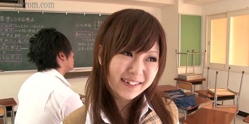 japanese schoolgirl blowjob and bukkake in the classroo