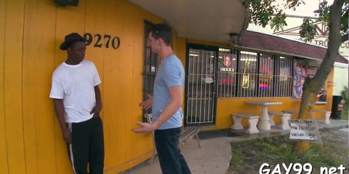 Interracial fun of gays