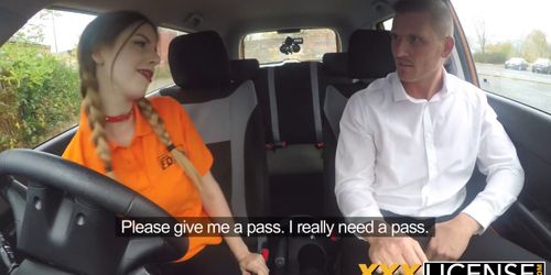 Busty Babe Gets Fucked To Receive Driving License