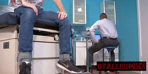 Lucky guy gets to pound his friend