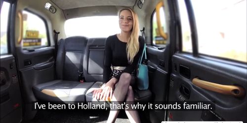 Sexy Melody gets profoundly fucked hard inside the taxi