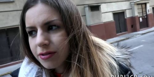 Big boobs eurobabe screwed by nasty guy for a few bucks