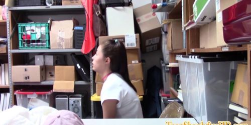 Reality teen shoplifter throating