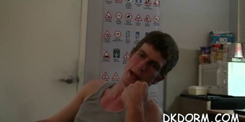 Gays arrange a group jerk off