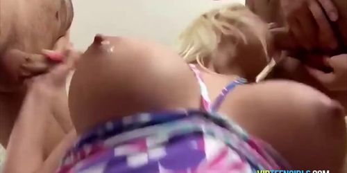 Big Boobs Blonde Gets Her Holes Destroyed