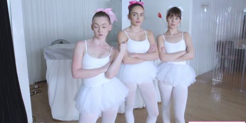 Teen ballerinas gets their pussy fucked by fake instruc