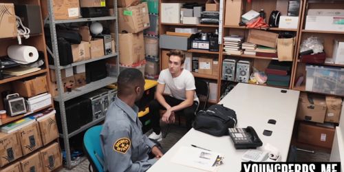 Gay perp busted stealing mobile phones on security cams