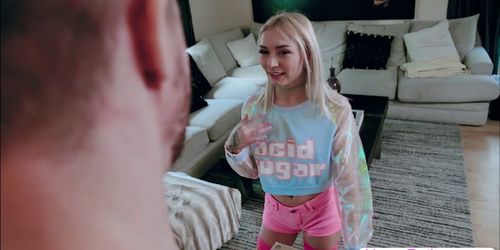 Teen Chloe gets pussy slammed hard by dude with a big c