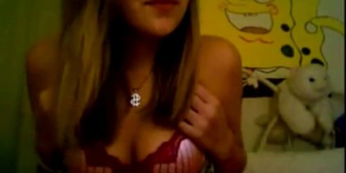 Girl caught on webcam