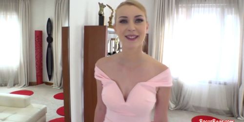 Petite blonde stunner fucked by Rocco