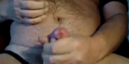 More cum from hairy daddy bear