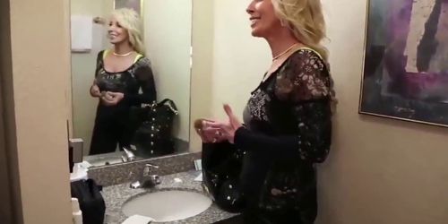 Gorgeous Stepmom Jerks Off Son On His 18th Birthday