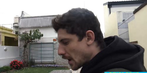 Straight latino gets hardcore bareback anal pummeling