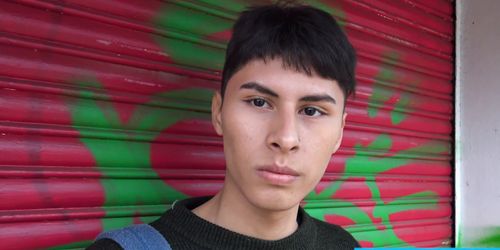 Gay latino teen bareback fucked by horny stud outdoor
