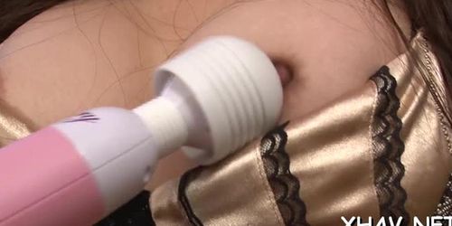 Delightful nipponese babe kei akanishi and loud orgasm