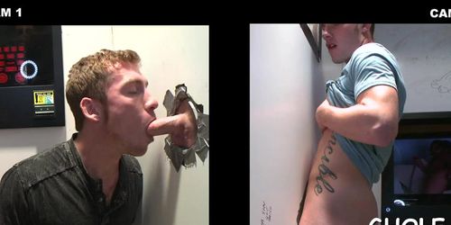 Sucking dick of a sexy gay hunk