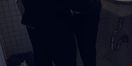 Twink strokes his thick cock jackhammering his buddy