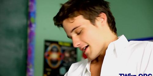 School boy rides his friend