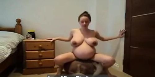 hot pregnant lady working out nude