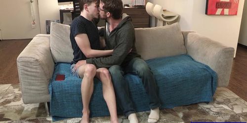 Cute twink gets homesick and gets anal fucked by old st