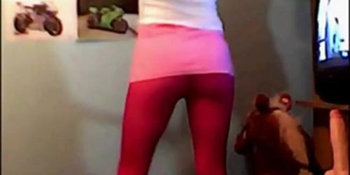 Teen in leggins