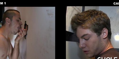 Sucking dick of a sexy gay hunk