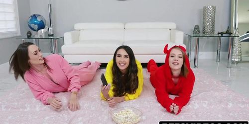 Fun Boner Slumber Party for Natalia Nix Dani Damsel and