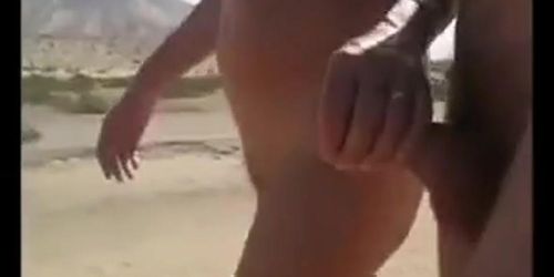 hand job on the beach walking