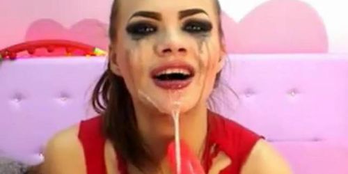 crazy deepthroat girl 1