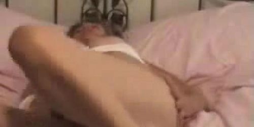 Hot brunette bitch sissy orgasm