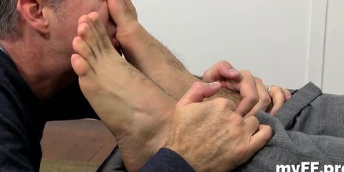 Sucking toes all day in gay land