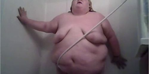 Very Large Girl Showering