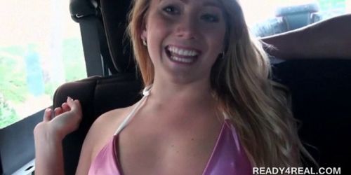 Blonde teen beauty cunt licked and rubbed for hard cash