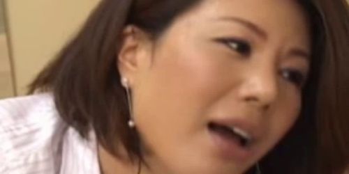 Japanese asian mature giving blowjob