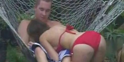 Amazing Fuck Outdoors In Hammock