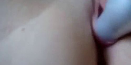 Hot tight wet pink creamy pussy close up masturbation