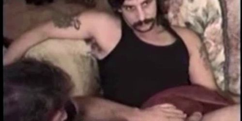 Dirty southern redneck giving blowjob