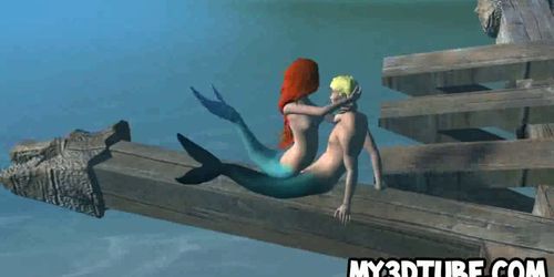 3D Little Mermaid Ariel getting fucked underwater