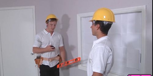 Hunk gay construction workers in hot ass pounding