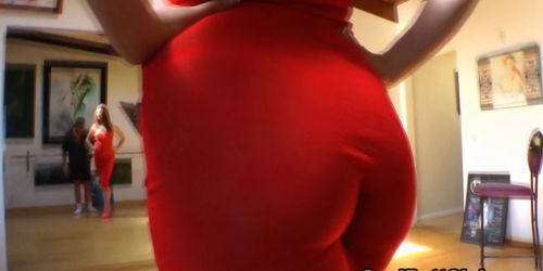 Big rump hoes get wedgies