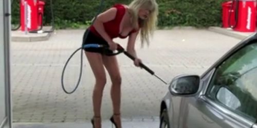 pantyhose car wash