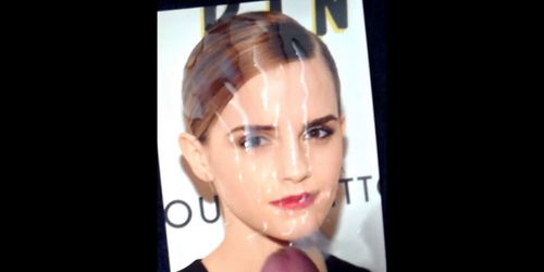 Emma Watson CumTribute #1 (slomo,2cams)