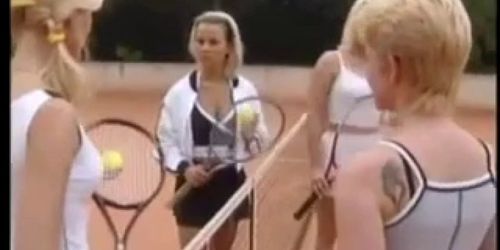 Nice German tennis court sex